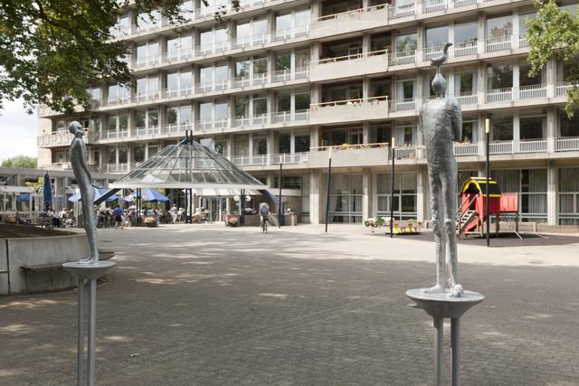 Aluminium sculpture, site view