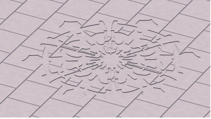 Vlokhof ontwerpstudie, detail