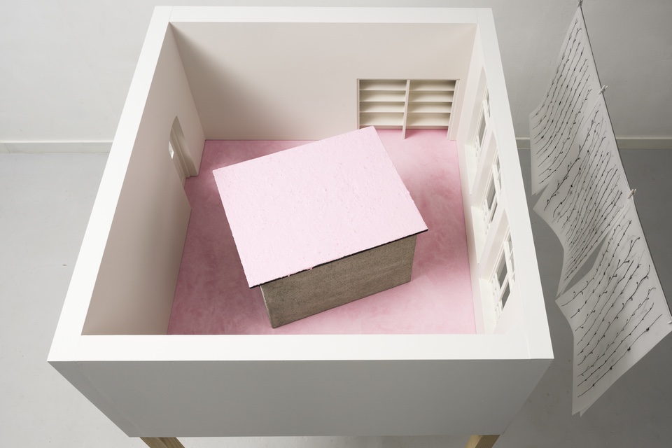 Maquette Gloriette in maquette Middelburgs atelier