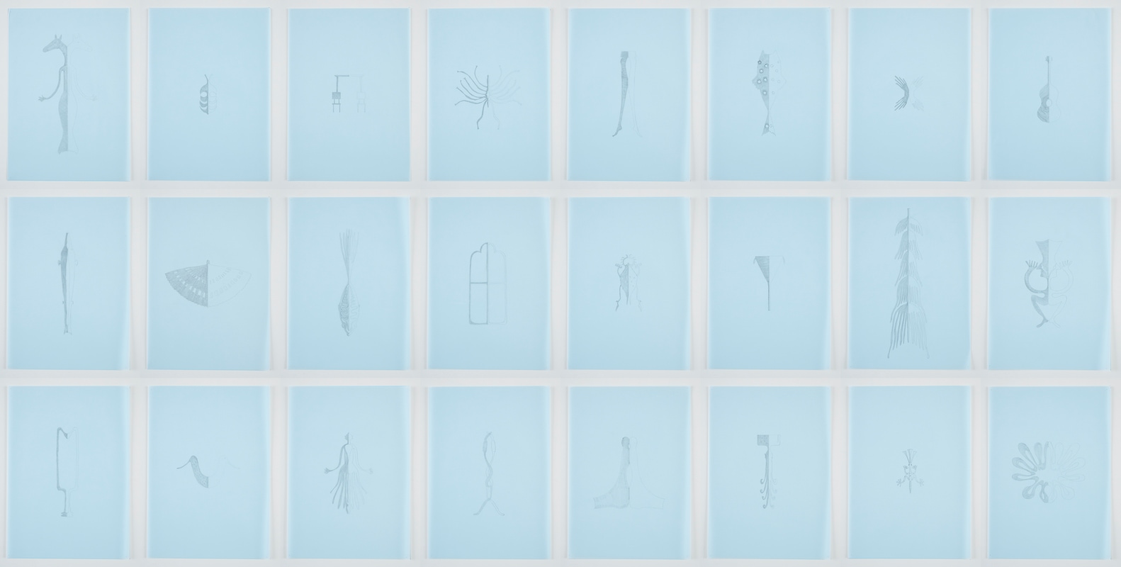 photomontage of 24 drawings.